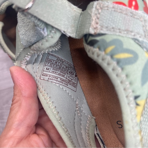 Earth Origins Effie Dusty Green Suede Fisherman Comfort Sandals Women’s size 7.5 - Picture 10 of 12